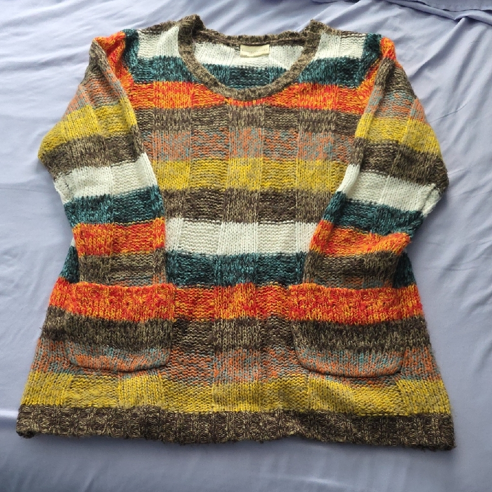 Bobbie Brooks Colorful Striped Sweater